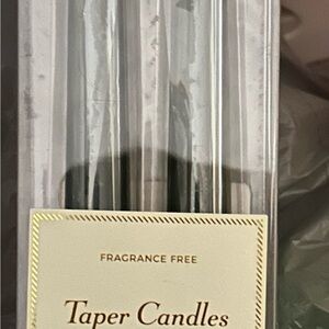 Elegant Dark green with Taper Candles - Fragrance Free